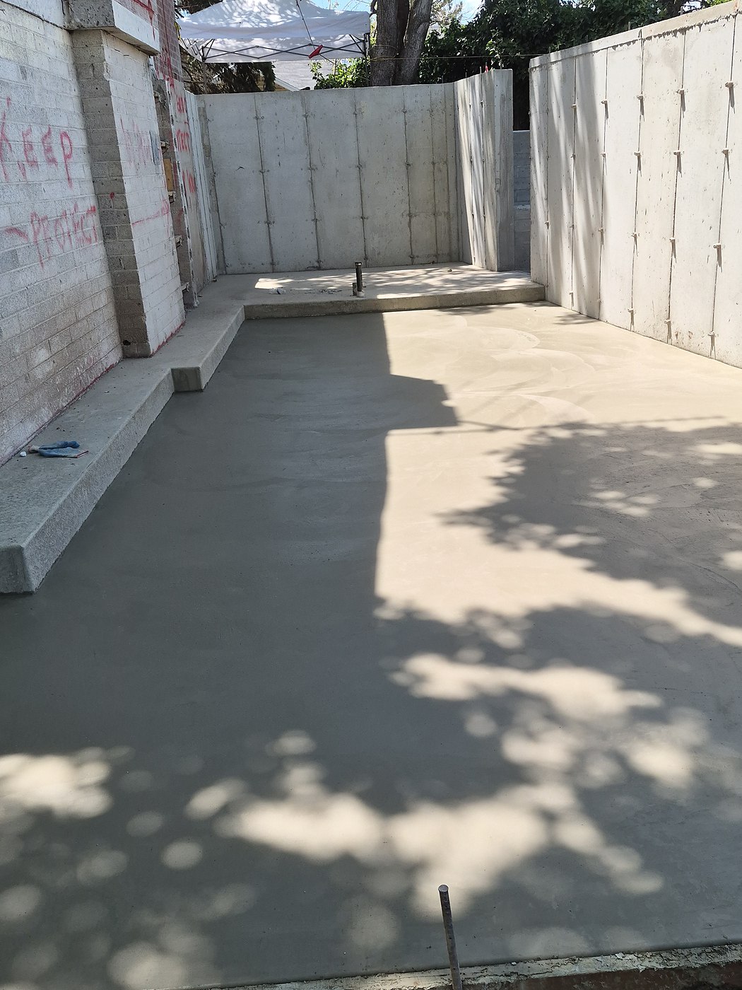 After: finished concrete work